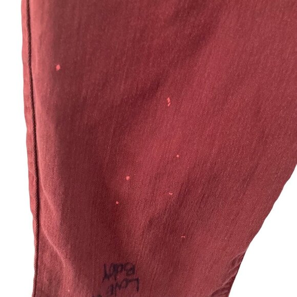 Divine Right Of Denim Shorts Bermuda Burgundy Womens Size 28 Stretch - Picture 5 of 6